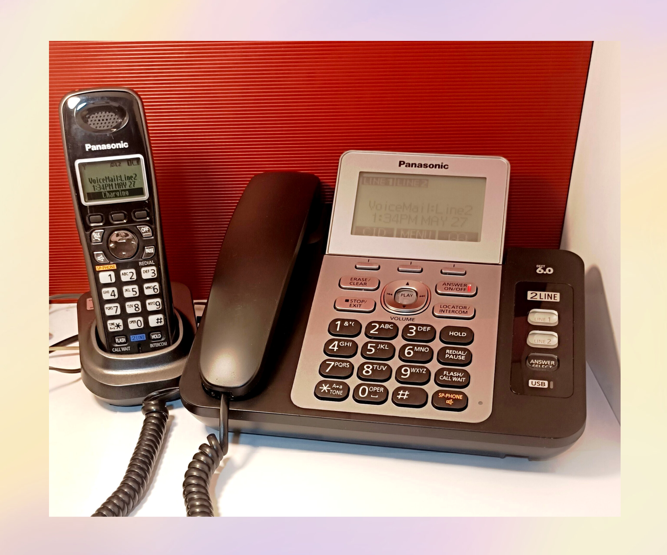 تلفن بی‌سیم پاناسونیک دو خط مدل KX-TG9471