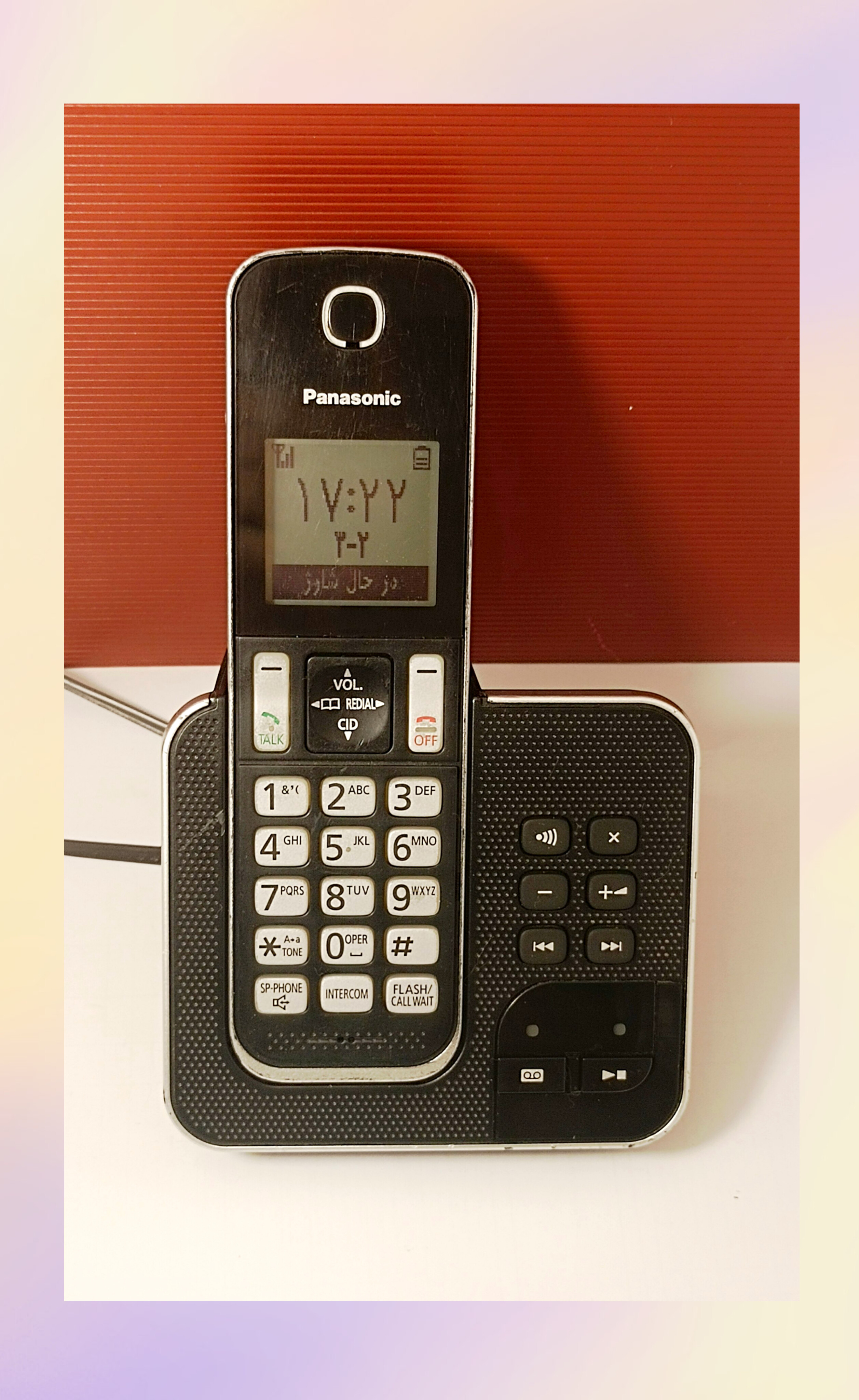 تلفن بی‌سیم پاناسونیک مدل KX-TGD320BX منو فارسی