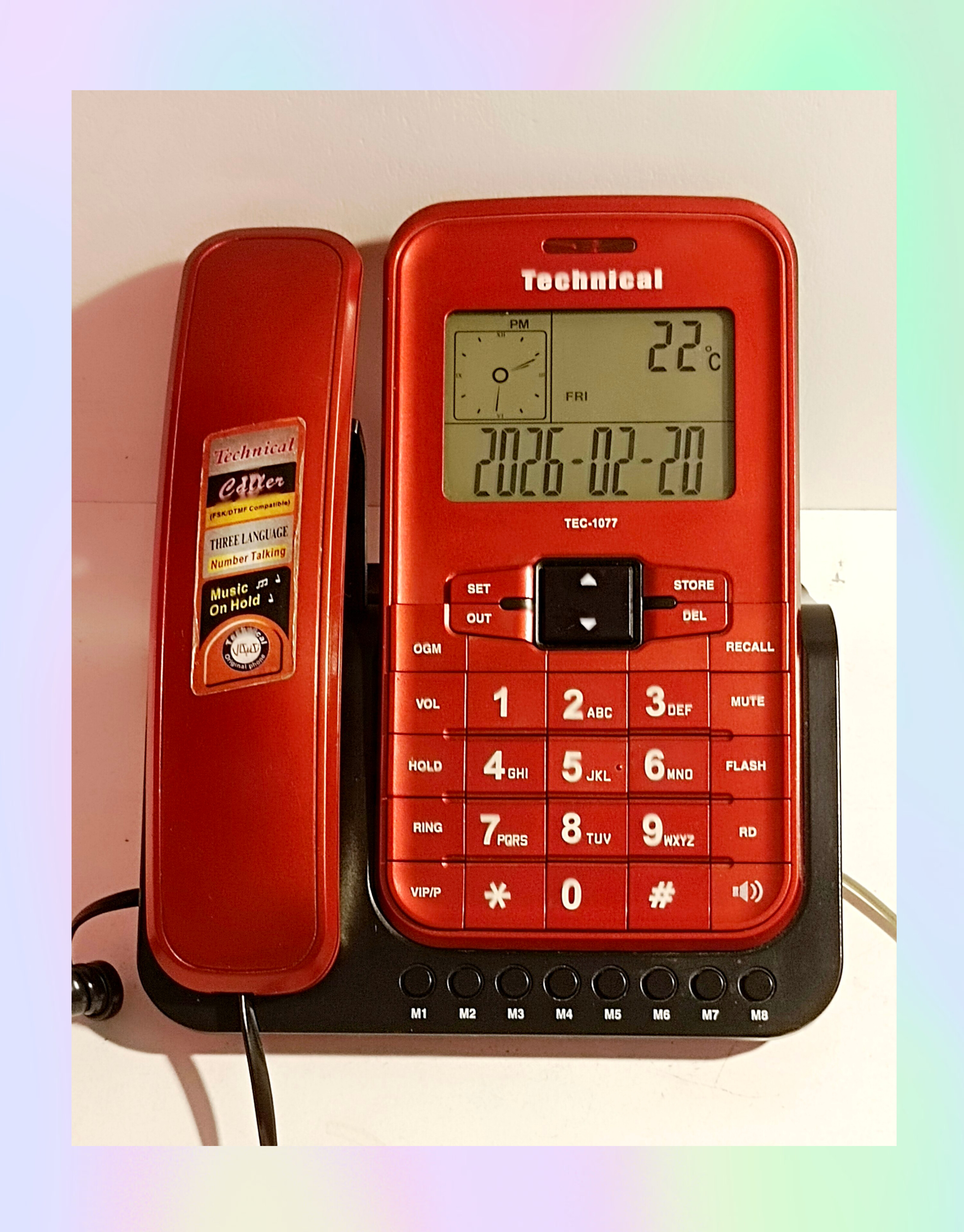 تلفن رومیزی تکنیکال مدل TEC-1077