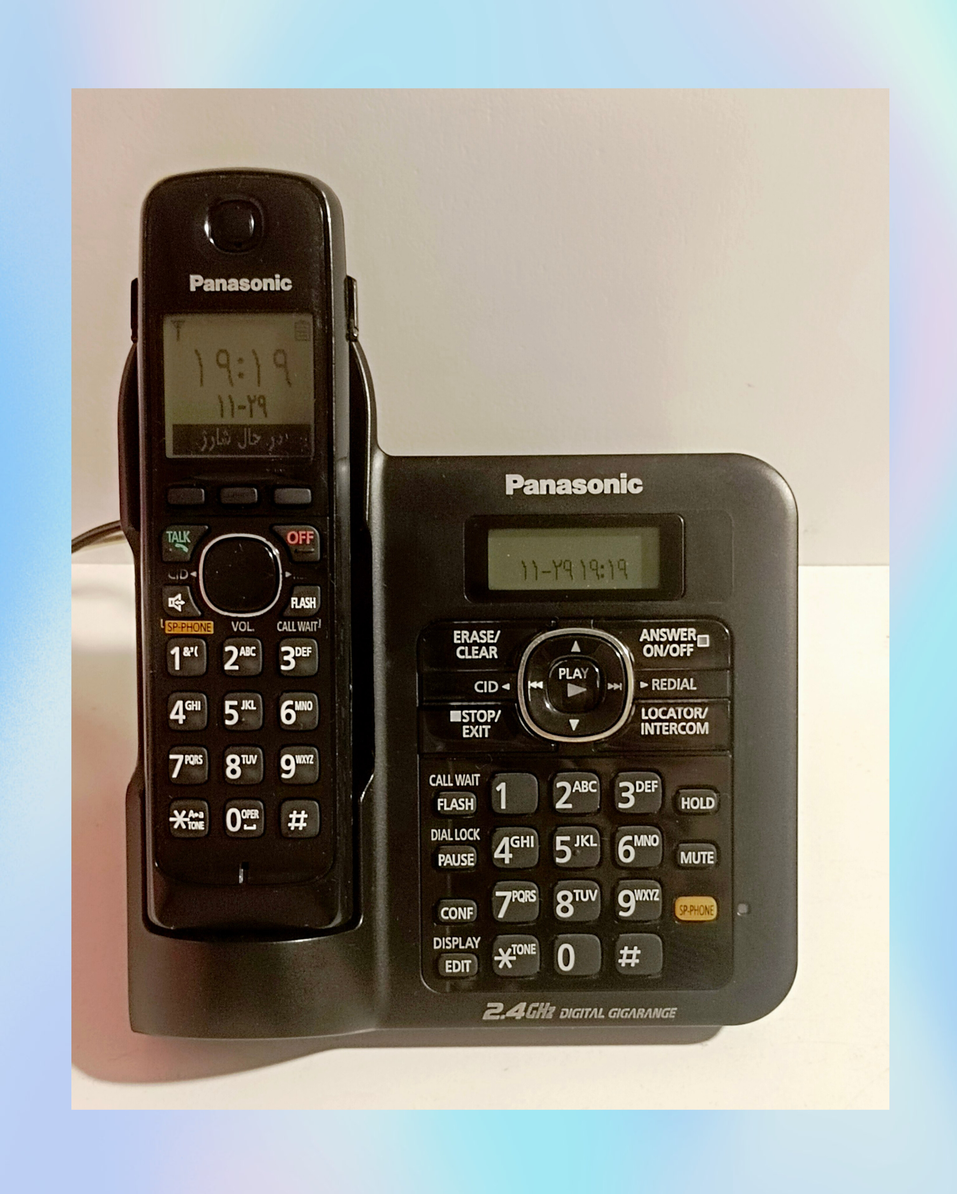 تلفن بی‌سیم پاناسونیک مدل KX-T3821BX منوی فارسی