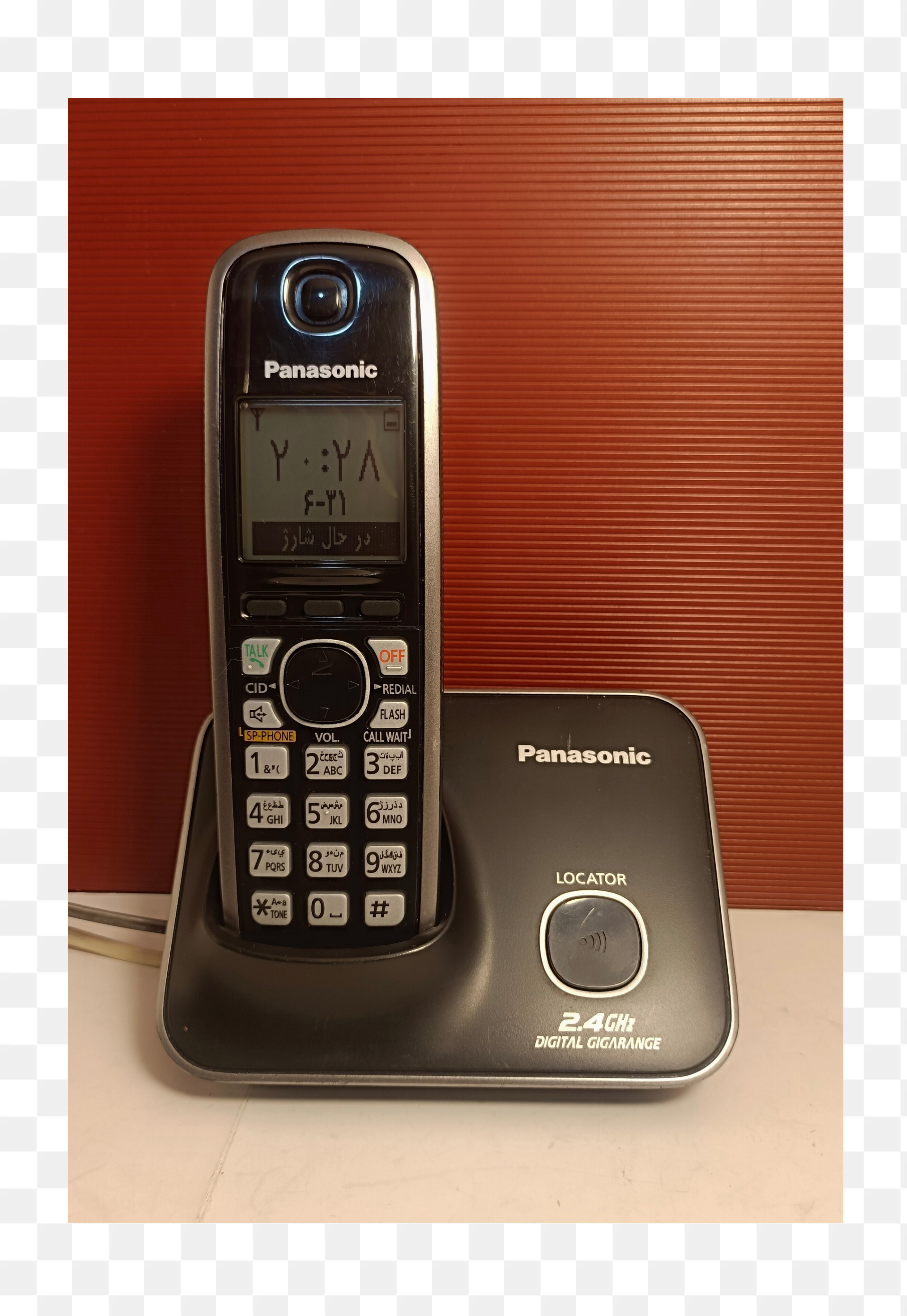 تلفن بی‌سیم پاناسونیک مدل KX-TG3711BX منو فارسی