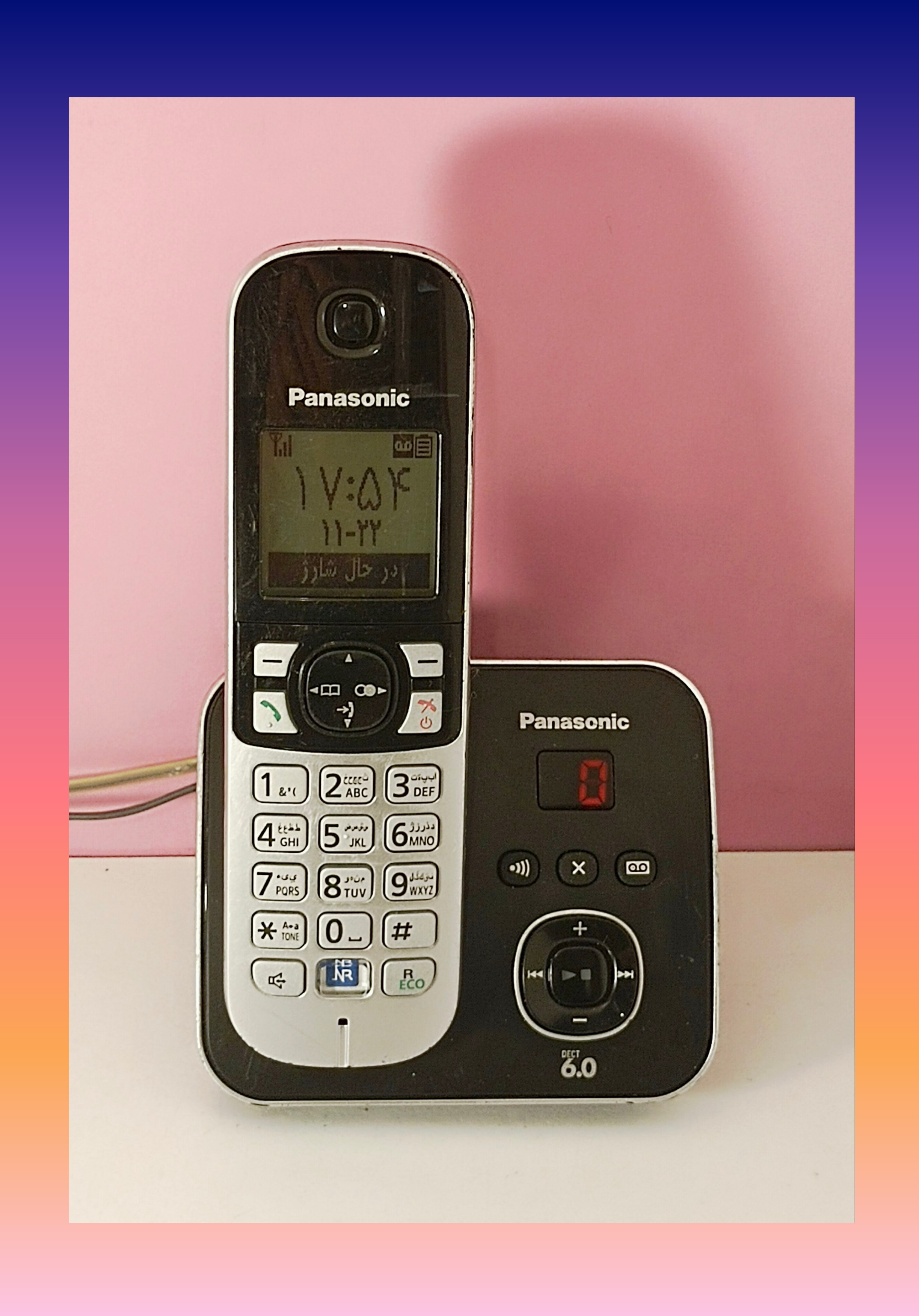 تلفن بی‌سیم پاناسونیک مدل KX-TG۶۸۲۱ منو فارسی