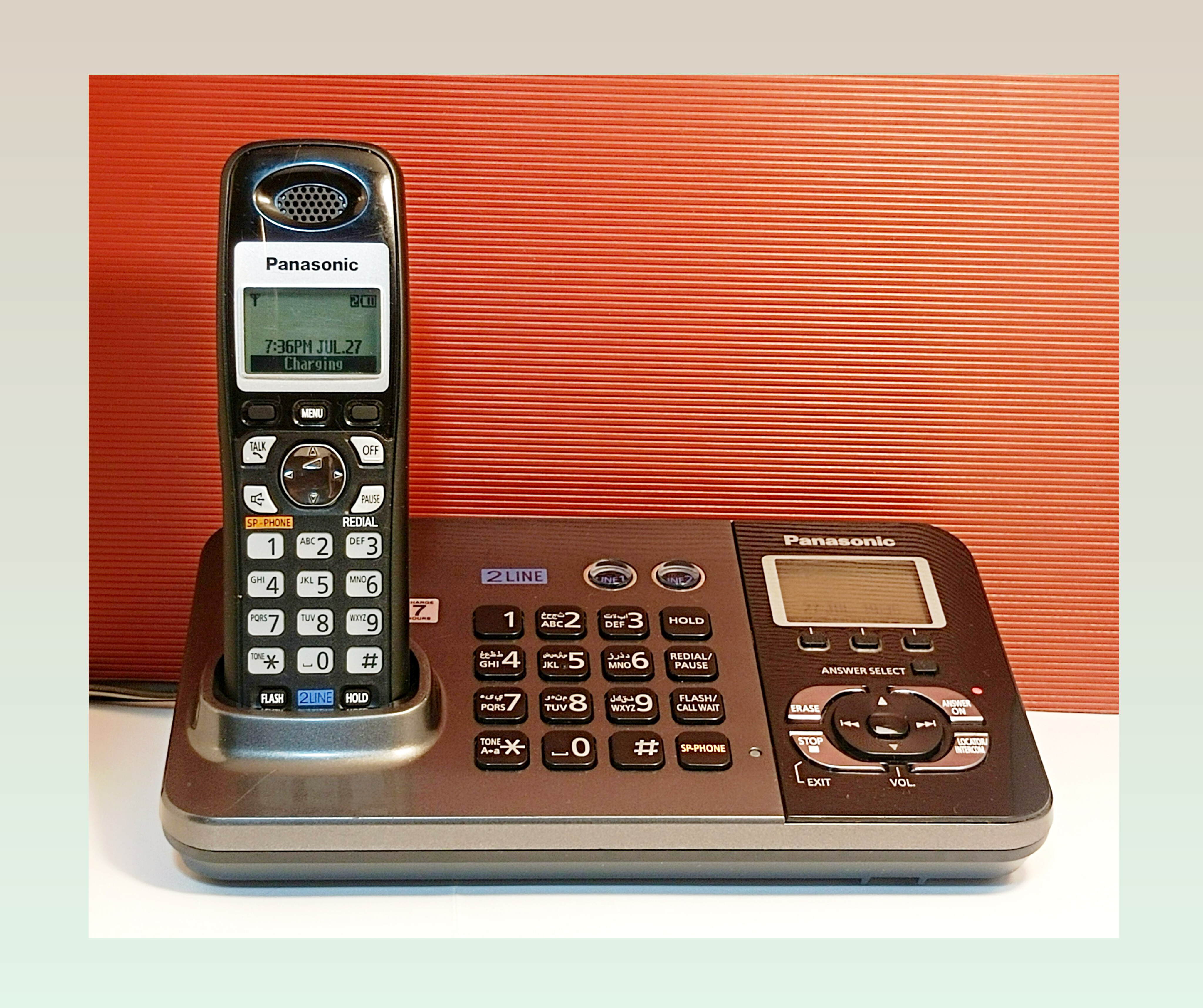 تلفن بی‌سیم پاناسونیک دو خط مدل KX-TG9385BX