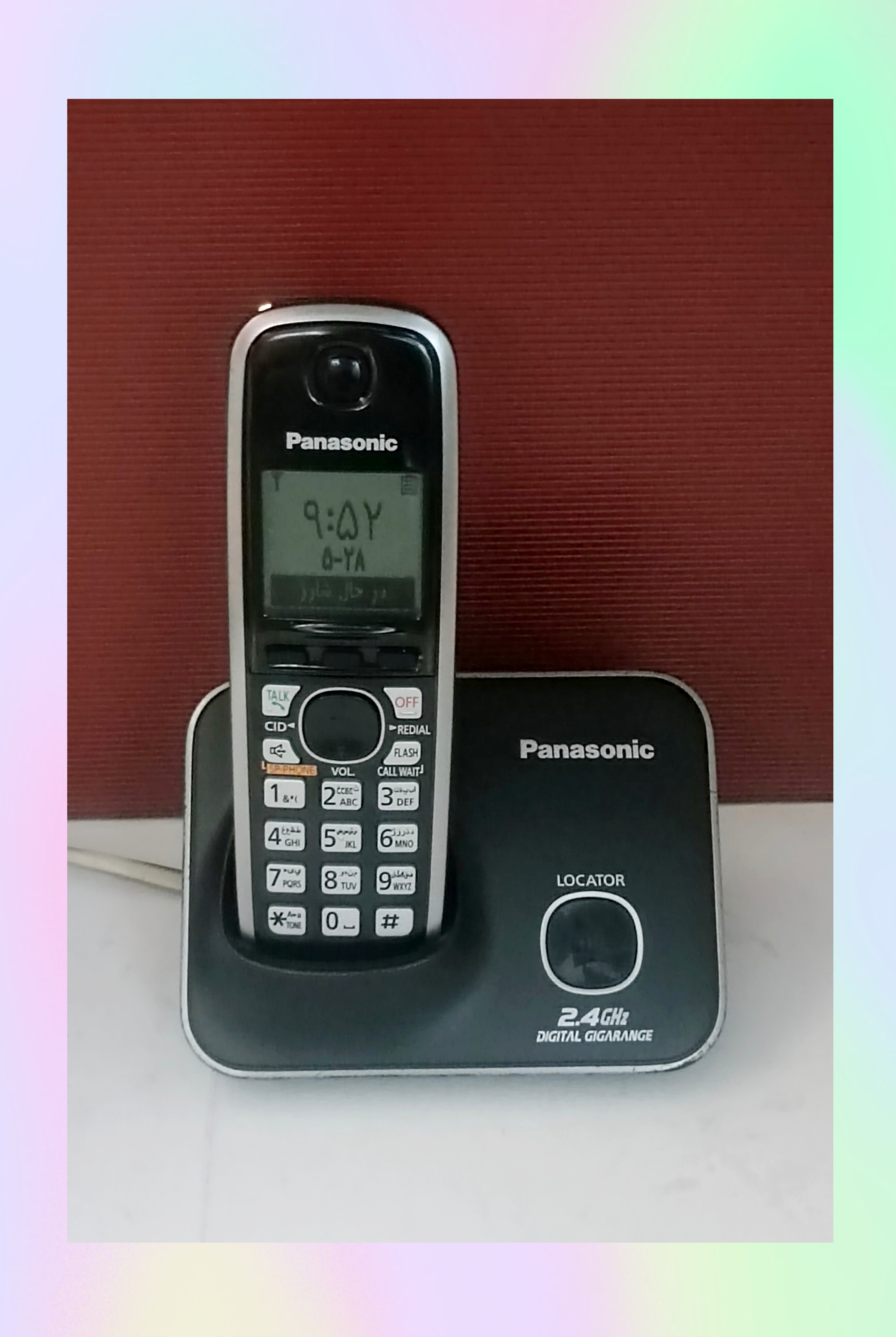 تلفن بی‌سیم پاناسونیک مدل KX-TG3711BX منو فارسی