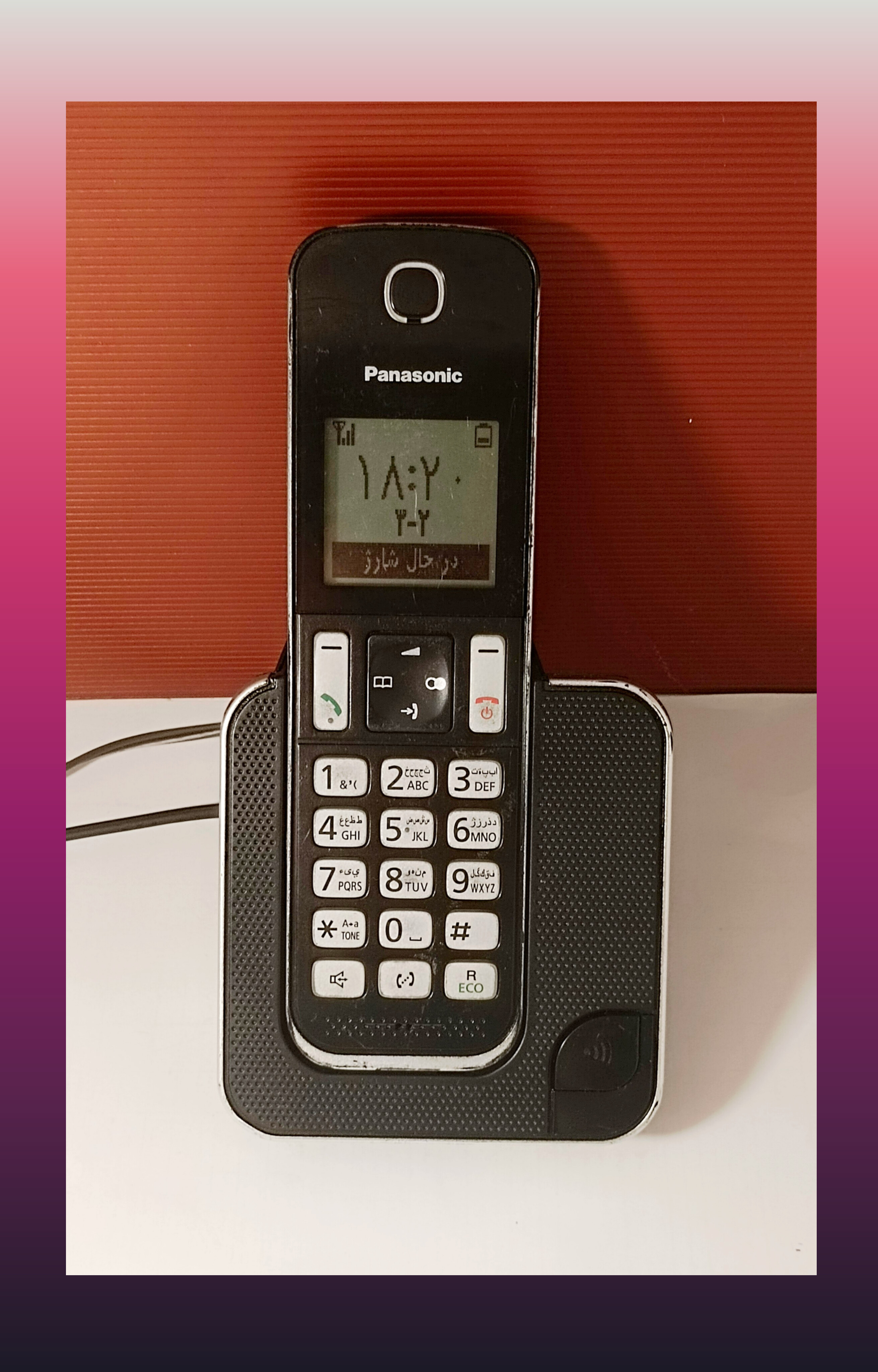 تلفن بی‌سیم پاناسونیک مدل KX-TGD310BX منوی فارسی